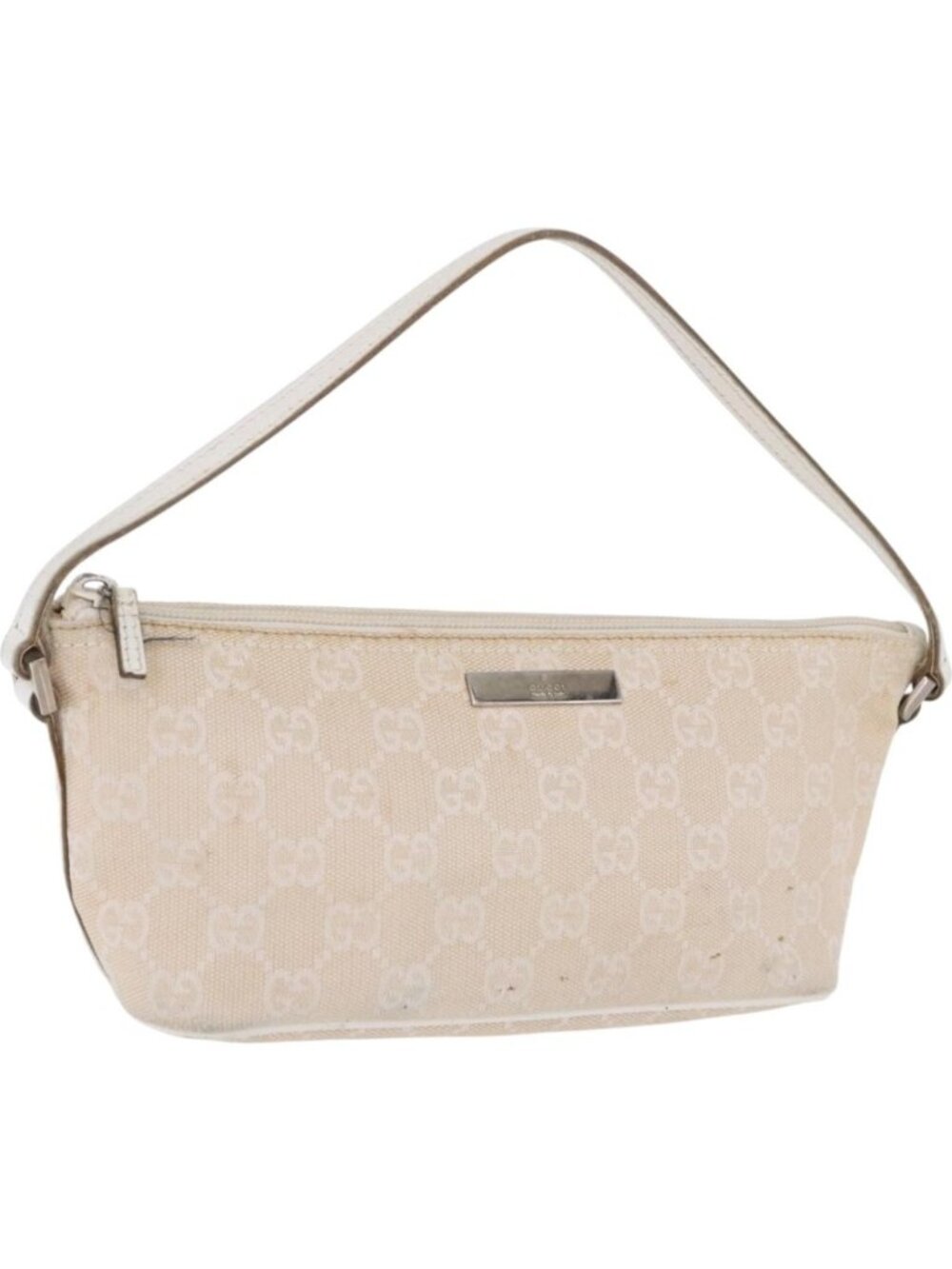 GUCCI GG Canvas Accessory Pouch Beige Gold 039 1103 2123
